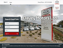 Tablet Screenshot of daveymotors.ie